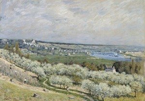 Alfred Sisley - The Terrace at Saint-Germain, Spring, 1875