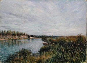 Alfred Sisley - View of Saint-Mammes, c.1880