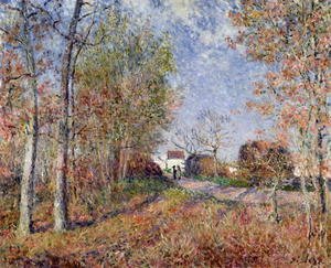Alfred Sisley - A Corner of the Woods at Sablons, 1883