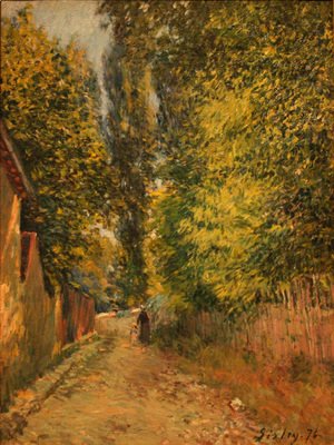 Alfred Sisley - Landscape near Louveciennes, 1876