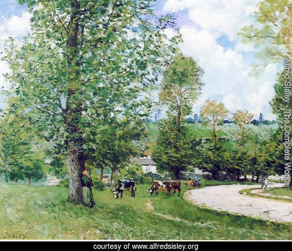 Cows in Pasture, Louveciennes, 1874
