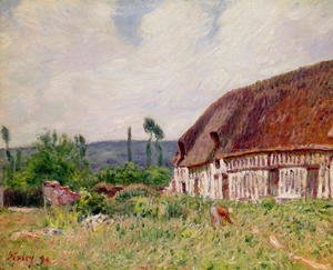 Alfred Sisley - Thatched Cottage in Normandy, 1894