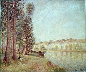 Alfred Sisley - The Loing at Moret, 1888