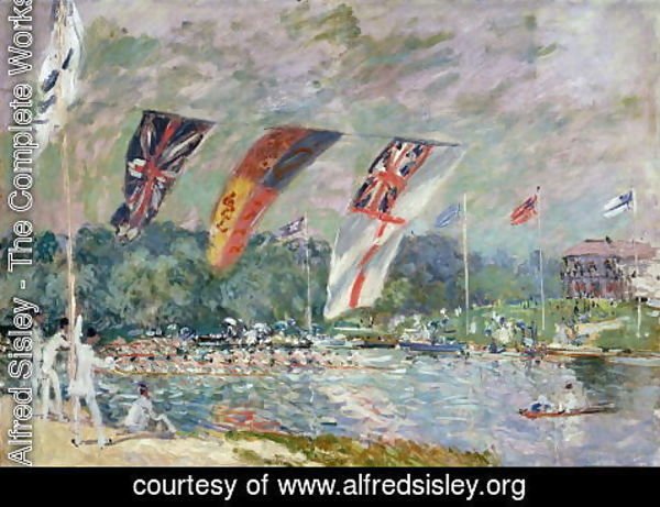 Alfred Sisley - Regatta at Molesey, 1874