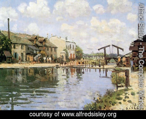 Alfred Sisley - The Canal Saint-Martin, Paris, 1872