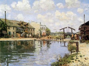 Alfred Sisley - The Canal Saint-Martin, Paris, 1872