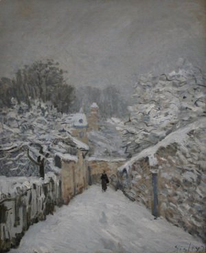 Alfred Sisley - Snow at Louveciennes, 1878