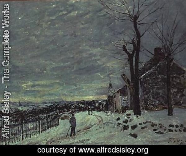 Alfred Sisley - Snow at Veneux-Nadon, c.1880