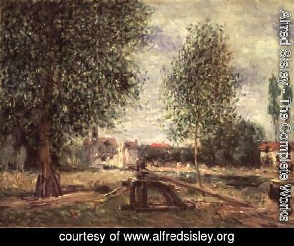 Alfred Sisley - Landscape at Moret-sur-Loing