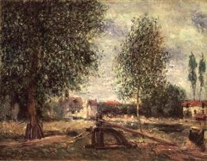 Alfred Sisley - Landscape at Moret-sur-Loing