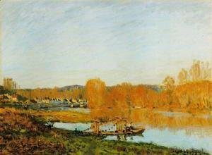 Alfred Sisley - Autumn - Banks of the Seine near Bougival