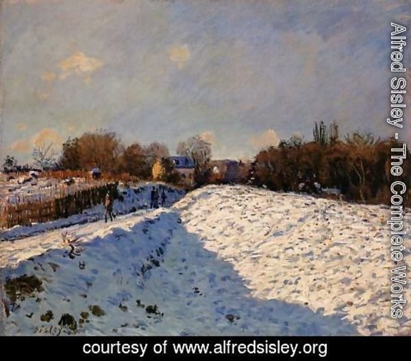 Alfred Sisley - The Effect of Snow at Argenteuil