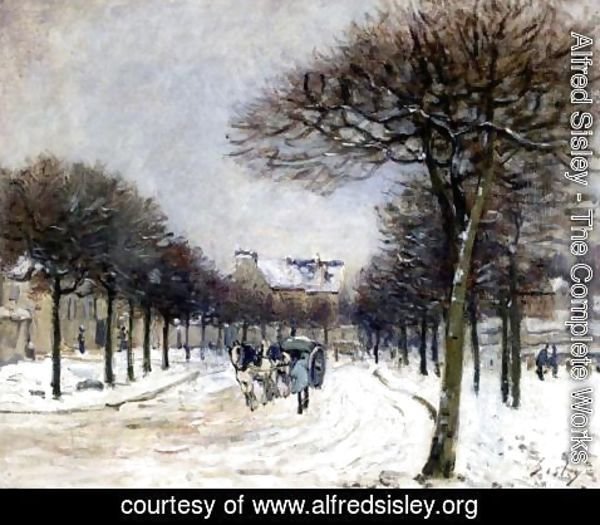 Alfred Sisley - Road from Saint-Germain to Marly