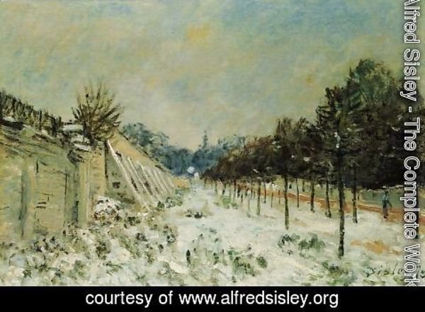 Alfred Sisley - Snow at Marly-le-Roi
