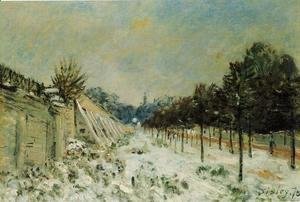 Alfred Sisley - Snow at Marly-le-Roi