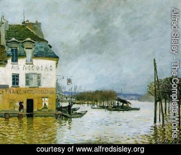 Alfred Sisley - Flood at Port-Marly II 2