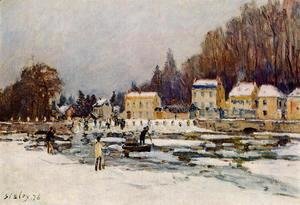 Alfred Sisley - The Blocked Seine at Port-Marly