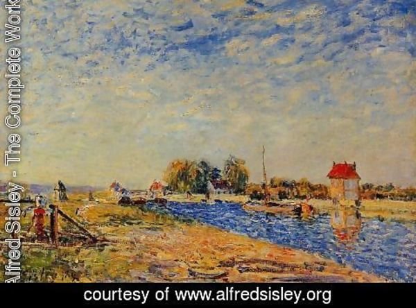 Alfred Sisley - The Loing Canal I