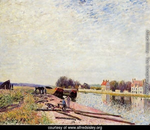Barges on the Loing, Saint-Mammes