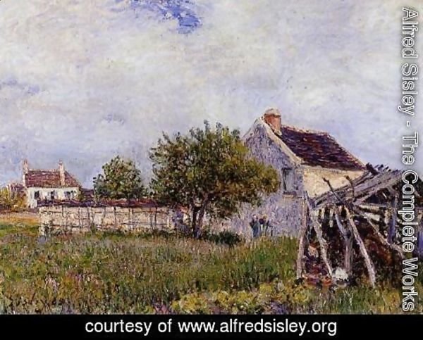 Alfred Sisley - An Old Cottage at Sablons