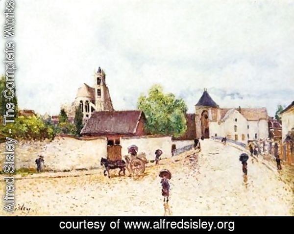 Alfred Sisley - Moret-sur-Loing, Rain