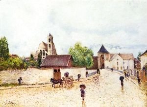 Alfred Sisley - Moret-sur-Loing, Rain