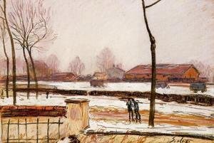 Alfred Sisley - Winter Landscape, Moret