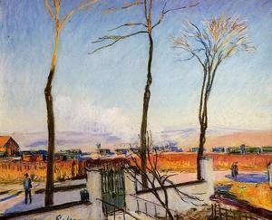 Alfred Sisley - Winter Sun, Moret
