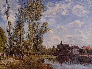 Alfred Sisley - Moret, View from the Loing, May Afternoon