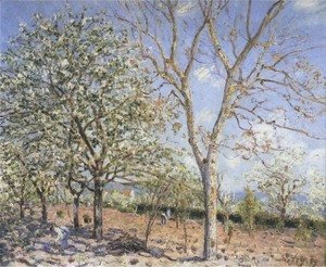 Alfred Sisley - Plum and Walnut Trees in Spring