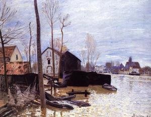 Alfred Sisley - Flooding at Moret