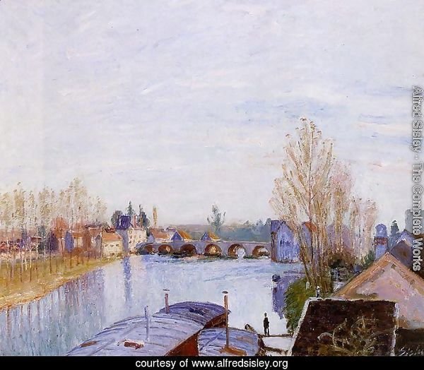 The Loing at Moret, the Laundry Boat