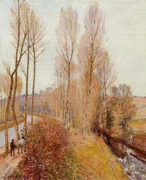Alfred Sisley - Path along the Loing Canal