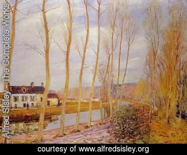 Alfred Sisley - The Loing Canal at Moret