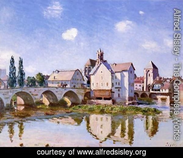 Alfred Sisley - The Moret Bridge in the Sunlight