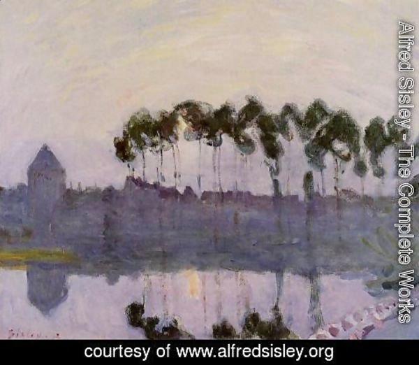 Alfred Sisley - Setting Sun at Moret
