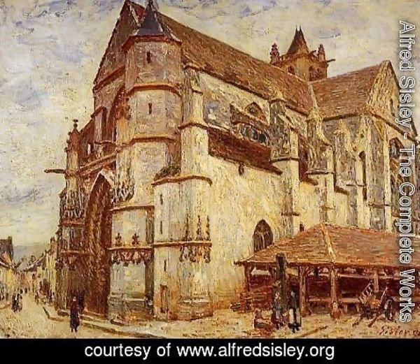 Alfred Sisley - The Church at Moret, Icy Weather
