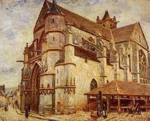 Alfred Sisley - The Church at Moret, Icy Weather