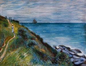 Alfred Sisley - On the Cliffs, Langland Bay, Wales