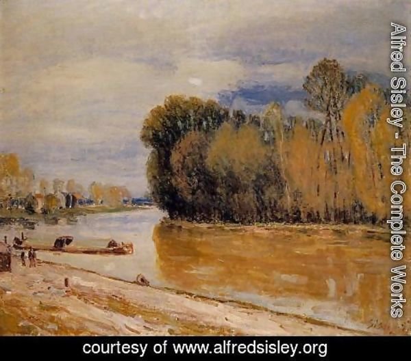 Alfred Sisley - The Loing Canal II
