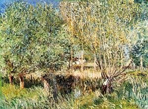 Alfred Sisley - Willows on the Banks of the Orvanne