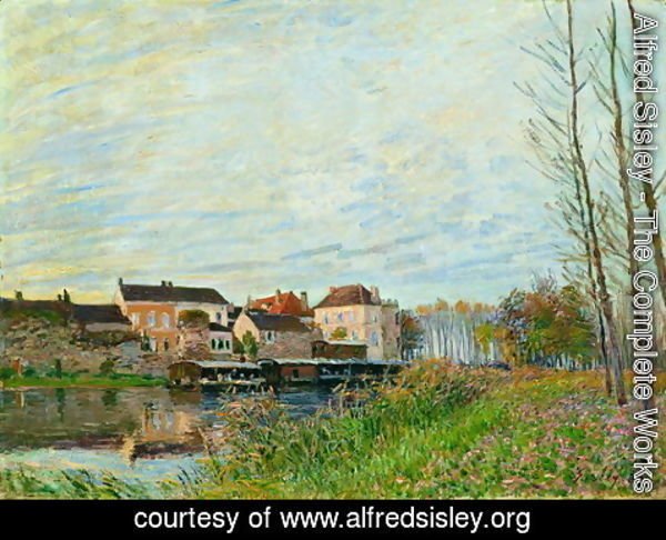Alfred Sisley - Evening in Moret, End of October