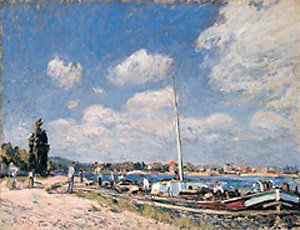 Alfred Sisley - Unloading the Barges at Billancourt