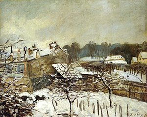 Alfred Sisley - Snow Effect at Louveciennes