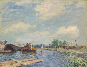 Alfred Sisley - Canal at Saint-Mammes