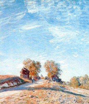 Alfred Sisley - Hill Path in Sunlight
