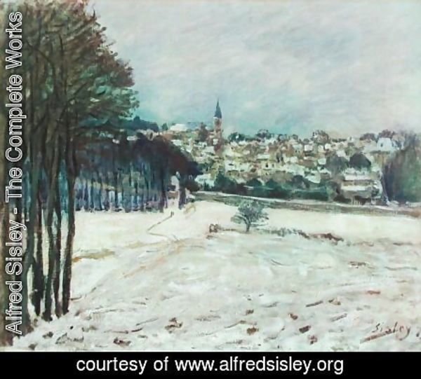 Alfred Sisley - Snow at Marly-Le-Roi I
