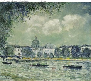 Alfred Sisley - The Seine with the Institute of France