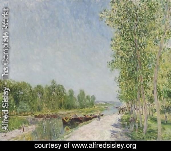 Alfred Sisley - On the Banks of the Loing Canal