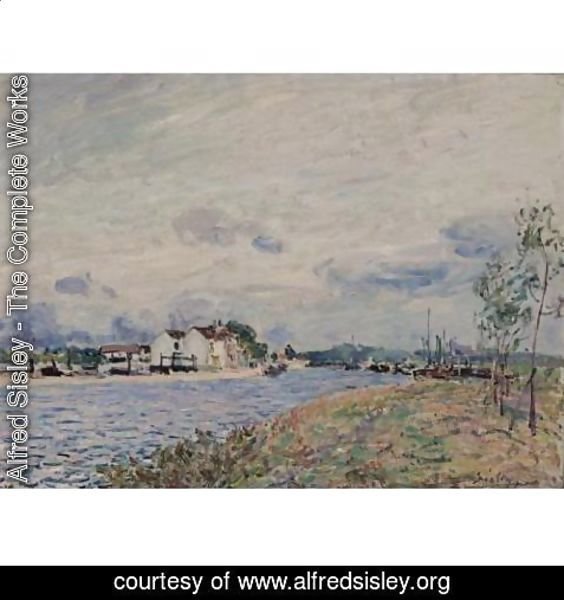 Alfred Sisley - The Embankments of the Loing at Saint-Mammes